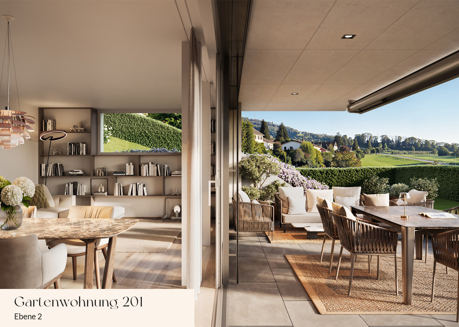 ARIA | Gartenwohnung 201, Ebene 2